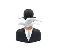 PARASTONE Statuette de collection Magritte - L'homme au Chapeau Melon - Hauteur 15 cm - Largeur 13 cm - Profondeur 7 cm