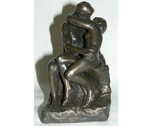 Parastone Statuette Le Baiser de Rodin. Auguste, Résine, 17 cm, 0,8 kg, Neutre, Art Nouveau