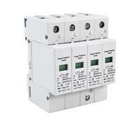 Parasurtenseur 4P 40KA, parafoudre 4 pôles dispositif de protection contre les surtensions sur rail DIN, domestique CA pour la protection contre la foudre, système électrique, appareil électroménager