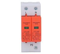 Parasurtenseur AC 420V 20-40KA 2P Disjoncteur de Protection contre les Surtensions Amélioration de L'habitat Dispositif Parafoudre de Tension électrique pour Rail DIN 36 Mm Domestique