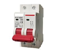 Parasurtenseur bipolaire, Disjoncteur for panneau solaire photovoltaïque AC/DC, disjoncteur à air 500 V/1000 V 1P-4P 16 A-125 A(3p,32A)