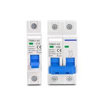 Parasurtenseur bipolaire, Panneau de disjoncteurs AC Mini disjoncteur 1P/2P 230 V/400 V 6KA 6A-63A Protection contre les surcharges et courts-circuits(50a,2P)