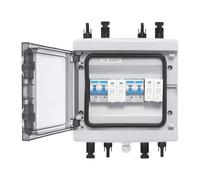 Parasurtenseur - Disjoncteur - Panneaux solaires - 25 A - 2 en 2 sorties - 1000 V - Pour installation photovoltaïque - IP65 CC - Plusieurs fonctions de protection