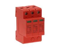 Parasurtenseur photovoltaïque SPD 500 V 1000 V 3 pôles 1000 V 20 kA ~ 40 kA Parafoudre basse tension Rail de guidage DIN 3 pôles(DC500V)