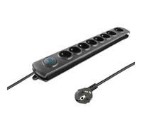 Parasurtenseur - Qoltec - 50114 - 8 Prises - 3.0m - Protection contre les surtensions