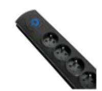 Parasurtenseur - Qoltec - 6 prises - Protection contre les surtensions - Blanc - 230 V