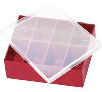 Parat Coque à insérer 900021166 - Bol avec couvercle pour petites pièces, rouge 110x90x36 mm 1 pièce