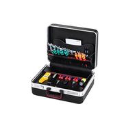 Parat Caisse Classic Deep Space CP-7 (avec Compartiment à Documents, Tableau Double Face, poignée de Transport Soft-Touch, Serrure à Combinaison, Sac à Outils) 588050171, Plastique, Noir