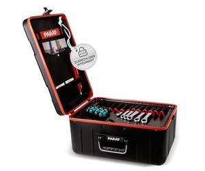 PARAT PARACTIVE 35 S Mallette à outils vide 35 l | Mallette à outils design avec cadre en aluminium et coque de base XL | Mallette à outils de qualité supérieure avec compartiments en nylon et