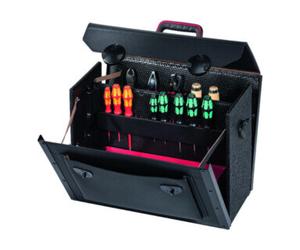 PARAT Trousse à outils l.460xP.190xH.340mm 33l en cuir bovin noir CP-7 renforc. alu PA Quantité:1