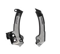 Acerbis Husqvarna TC/FC, Protection de cadre X-Grip Noir/Gris Noir/Gris