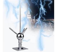 Paratonnerres pour la maison, kit de paratonnerres pour toit de maison, système de protection contre la foudre amovible pour toits d'écoles, villas, usines, hôpitaux, tours et fermes (taille