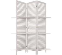 Paravent 3 étagères - blanc H 170 cm - Atmosphera créateur d'intérieur