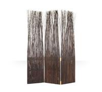 Paravent 3 pans saule marron