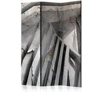 Paravent 3 Volets "Beton 3D" 135x172cm Multicolore G