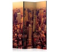 Paravent 3 Volets "Bird Eye View of Manhattan, New York" 135x172cm