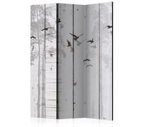 Paravent 3 Volets "Birds on Boards" 135x172cm
