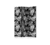 Paravent 3 Volets "Black & White Jungle" 135x172cm