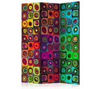 Paravent 3 Volets "Colorful Abstract Art" 135x172cm