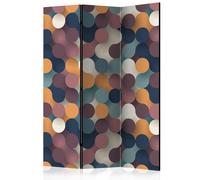 Paravent 3 Volets "Colourful Particles" 135x172cm
