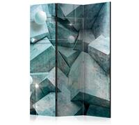Paravent 3 Volets "Concrete Cubes Green" 135x172cm