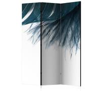 Paravent 3 Volets "Dark Blue Feather" 135x172cm