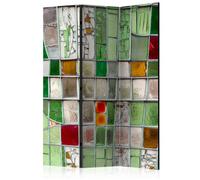 Autres accessoires de décoration Artgeist Paravent 3 volets - Emerald Stained Glass [Room Dividers] - 135x172 (38917)