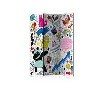 Paravent 3 Volets "Energetic Panda" 135x172cm
