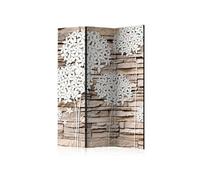 Paravent 3 volets - Flowers on the Stone [Room Dividers] - 135x172 Artgeist (39011)