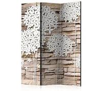 Paravent 3 Volets "Flowers on the Stone" 135x172cm