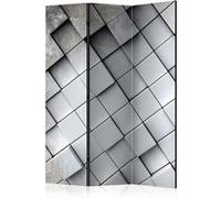Paravent 3 Volets "Gray Background 3D" 135x172cm