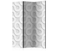 Paravent 3 Volets "Grey Spirals" 135x172cm