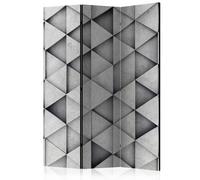 Paravent 3 Volets "Grey Triangles" 135x172cm