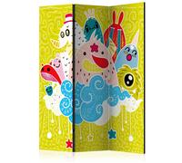 Paravent 3 Volets "Happy Creatures" 135x172cm