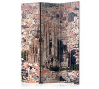 Paravent 3 Volets "Heart of Barcelona" 135x172cm