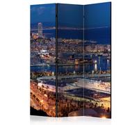 Paravent 3 Volets "Illuminated Barcelona" 135x172cm