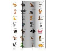Paravent 3 Volets "Learning By Playing Animals" 135x172cm