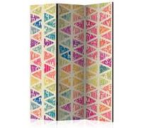 Paravent 3 volets - Letters nad Triangles [Room Dividers] - 135x172 (39443)