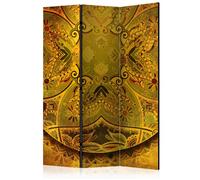 Paravent 3 Volets "Mandala : Force D'or" 135x172cm