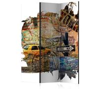 Paravent 3 Volets "New York Collage" 135x172cm