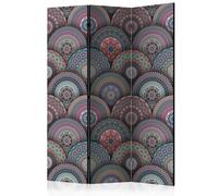 Paravent 3 Volets "Oriental Kaleidoscope" 135x172cm