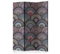 Paravent 3 Volets "Oriental Kaleidoscope" 135x172cm