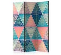 Paravent 3 Volets "Oriental Triangles" 135x172cm