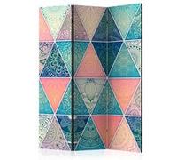 Paravent 3 Volets "Oriental Triangles" 135x172cm