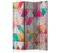 Paravent 3 Volets "Rainbow Triangles" 135x172cm