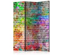 Paravent 3 Volets "Rainbow Wall" 135x172cm