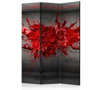 Paravent 3 Volets "Red Ink Blot" 135x172cm