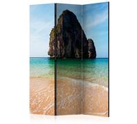 Paravent 3 volets - Rock formation by shoreline, Andaman Sea, Thailand [Room Dividers] - 135x172 Artgeist (40052) G