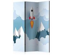 Paravent 3 volets - Rocket in the Clouds [Room Dividers] - 135x172 Artgeist (40054) G