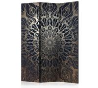 Paravent 3 Volets "Spider Web Brown" 135x172cm